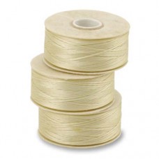 Cream Nymo Beading Thread, Size D (0.30mm)