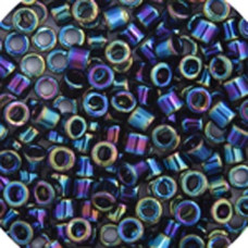 DBS0005 Black AB, Colour code 5 Size 15/0 Miyuki Delica Beads, 50gm bag DBS0005 Black AB, Colour code 5 Size 15/0 Miyuki Delica Beads, 50gm bag