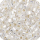 DBS0041 Crystal Silver Lined, Colour code 41 Size 15/0 Miyuki Delica Beads, 5.2g approx. DBS0041 Crystal Silver Lined, Colour code 41 Size 15/0 Miyuki Delica Beads, 5.2g approx.