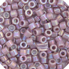 DBS0158 Lilac Opaque AB , Colour code 158 Size 15/0 Miyuki Delica Beads, 5.2g approx. DBS0158 Lilac Opaque AB , Colour code 158 Size 15/0 Miyuki Delica Beads, 5.2g approx.