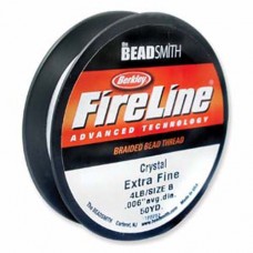 Fireline Thread, 4lb Crystal Clear 50yd 0.005