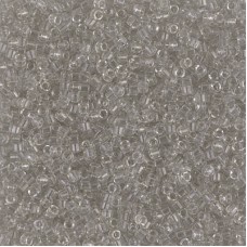 DB1111 Transparent Grey Mist Miyuki 11/0 Delica Beads, approx. 5.2g
