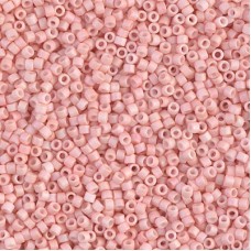 DB1523 Light Salmon Opaque AB Matte, Size 11/0 Miyuki Delica Beads, 5.2g approx....