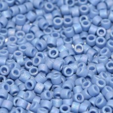 DB2318 Mermaid Blue AB, Matte Opaque Glazed, Size 11/0 Miyuki Delica Beads, 5.2g...