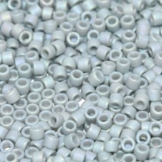 DB2320  Frost Opaque Glazed Rainbow Cadet Grey Size 11/0 Miyuki Delica Beads, 5...