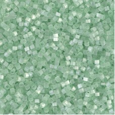 DB0828-1 Pale Green Silk Satin, Size 11/0 Miyuki Delica Beads, 5.2g approx.