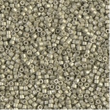 DB1181 Galvanised Semi-Frosted Aloe, Size 11/0 Miyuki Delica Beads, 5.2g approx.