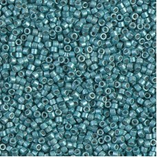 DB1183 Galvanised Semi-Frosted Dark Aqua, Size 11/0 Miyuki Delica Beads, 5.2g ap...