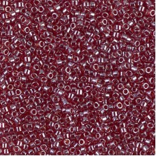 DB1222 Transparent Dark Cranberry Luster, Size 11/0 Miyuki Delica Beads, 5.2g ap...