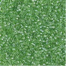 DB1226 Transparent Lime Luster, Size 11/0 Miyuki Delica Beads, 5.2g approx.