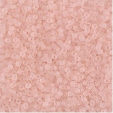 DB1263 Matte Transparent Pink Mist, Size 11/0 Miyuki Delica Beads, 5.2g approx.