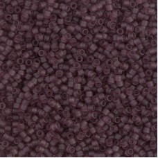 DB1264 Matte Transparent Mauve, Size 11/0 Miyuki Delica Beads, 50g Wholesale Pac...