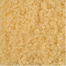 DB1272 Matte Transparent Crystal Ivory, Size 11/0 Miyuki Delica Beads, 5.2g appr...