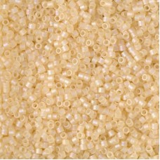 DB1287 Matte Transparent Crystal Ivory Luster, Size 11/0 Miyuki Delica Beads, 5....
