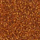 DB1333 Dyed Silver Lined Burnt Orange, Size 11/0 Miyuki Delica Beads, 50g Wholesale Pack