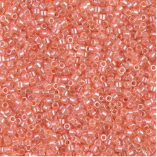 DB1480 Transparent Peach Luster, Size 11/0 Miyuki Delica Beads, 5.2g approx. *Be...