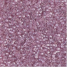 DB1482 Transparent Light Rose Luster, Size 11/0 Miyuki Delica Beads, 5.2g approx...