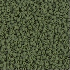 DB1585 Matted Opaque Avocado, Size 11/0 Miyuki Delica Beads, 5.2g approx.
