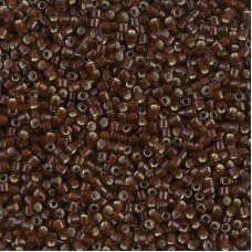 DB1684 Silver Lined Glazed Dark Rootbeer, Size 11/0 Miyuki Delica Beads, 5.2g ap...