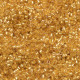 DBS0033  24KT Gold Lined Crystal Miyuki 15/0 Miyuki Delica Beads, colour 0033, 3.3g approx.