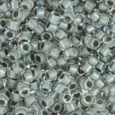 DB0081 Dark Grey AB Lined Dyed Size 11/0 Miyuki Delica Beads, 5.2g approx.