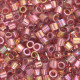 DBS0103 Red Transparent Gold Luster, Size 15/0 Miyuki Delica Beads, 5.2g approx. 