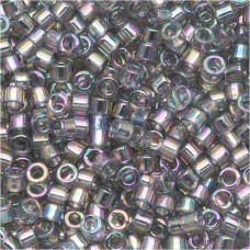 DBL0107 Transparent Grey Iris size 8/0 Miyuki Delica Beads, Colour 0107, 5.2g ap...