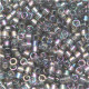 DBS0107 Grey Transparent AB Gold Luster, Colour code 107 Size 15/0 Miyuki Delica Beads, 5.2g DBS0107 Grey Transparent AB Gold Luster, Colour code 107 Size 15/0 Miyuki Delica Beads, 5.2g