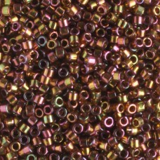 DB0126 Pink AB Gold Luster, Size 11/0 Miyuki Delica Beads, 5.2g approx.