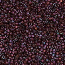 DB0129 Pink Topaz Transparent Gold Luster, Size 11/0 Miyuki Delica Beads, 5.2g a...