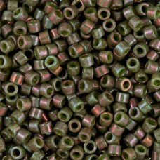DB0131 Pink Opaque Gold Luster, Size 11/0 Miyuki Delica Beads, 5.2g approx.