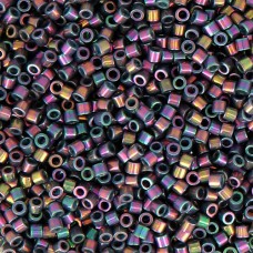DB0134 Opaque Purple Grey Rainbow Luster, Size 11/0 Miyuki Delica Beads, 5.2g ap...