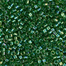 DBM0152 Green Transparent AB, Size 10/0  Miyuki Delica Beads, Colour code -152 -...