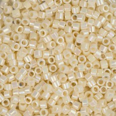 DBM0157 Cream Opaque AB, Size 10/0  Miyuki Delica Beads, Colour code -157 - Appr...