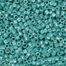 DBM0166 Turquoise Opaque AB, Size 10/0  Miyuki Delica Beads, Colour code -0166 -...