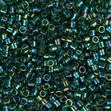 DBM0175 Dark Green Transparent AB, Size 10/0  Miyuki Delica Beads, Colour code -...