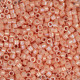 DBS0207  Opaque Peach Luster Miyuki 15/0 Miyuki Delica Beads, colour 0207, 5.2g approx.