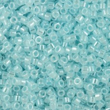 DBM0239 Light Crystal Aqua Ceylon Lined Dyed - Size 10/0, colour 0239- 5.2g