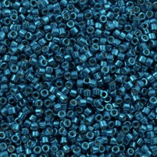 DB2514 Dark Capri Blue Galvanised Duracoat, size 11/0 Miyuki Delica Beads, 5.2g ...