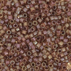 DBM0287 Amber Taupe Lined-Dyed, Size 10/0  Miyuki Delica Beads, Colour 287 - App...