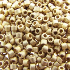 DB0334 Dark Gold 24kt Matte Plated, Size 11/0 Miyuki Delica Beads, 3.3g approx.