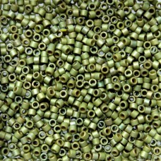 DB0372 Matte Metallic Light Yellow Green, Size 11/0 Miyuki Delica Beads, 5.2g ap...