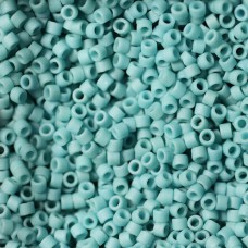 DB0375 Light Aqua Metallic Matte, Size 11/0 Miyuki Delica Beads, 5.2g approx. 