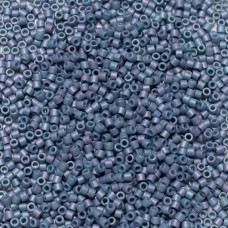 DBM0376 Light Grey Blue Opaque AB Metallic Matte Luster, Size 10/0 Miyuki Delica...