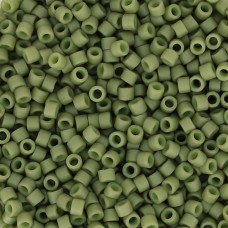 DB0391 Olive Opaque Matte Glazed Luster, Size 11/0 Miyuki Delica Beads, 5.2g app...