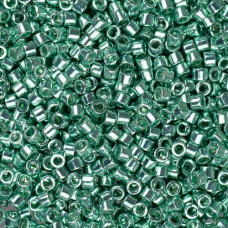 DB0426 Dark Green Mint Opaque Galvanized-Dyed, Size 11/0 Miyuki Delica Beads, 5....