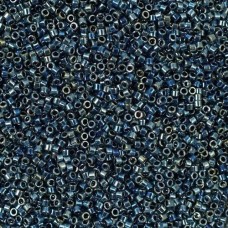 DB0514 Metallic Midnight Blue Iris, Size 11/0 Miyuki Delica Beads, 5.2g approx.