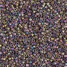 DB0541 Gold Spectrum AB Plated Palladium, Size 11/0 Miyuki Delica Beads, 3.3g ap...