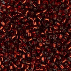 DBM0603 Ruby Red Silver Lined-Dyed, Size 10/0  Miyuki Delica Beads, Colour 0603 ...
