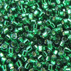 DBM0605 Emerald Silver Lined-Dyed, Size 10/0  Miyuki Delica Beads, Colour 605 - ...